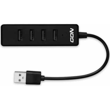 Hub 4.2 USB 2.0 NOD Work 4 θυρών Μαύρο